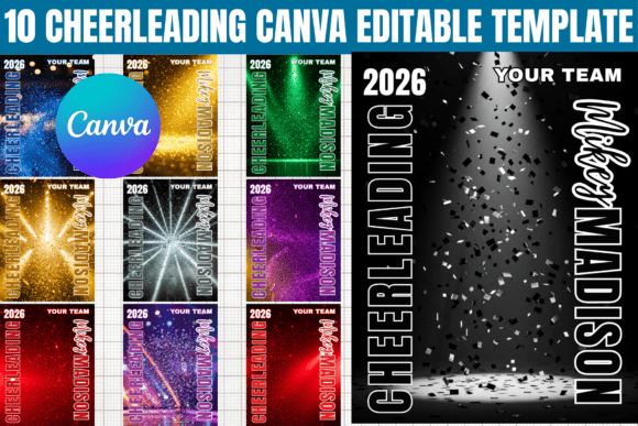 10 Cheerleading Canva Editable Template: Design Your Season