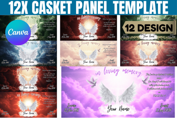 12x Casket Panel Canva Template: A Guide to Meaningful Design