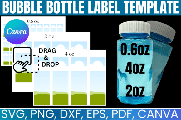 Bubble Bottle Label Canva Template: A Designer's Guide to Custom Party Labels