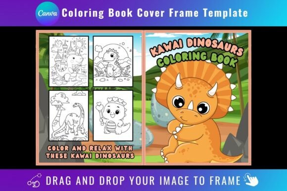 Canva Coloring Book Cover Frame Template: Design Made Easy
