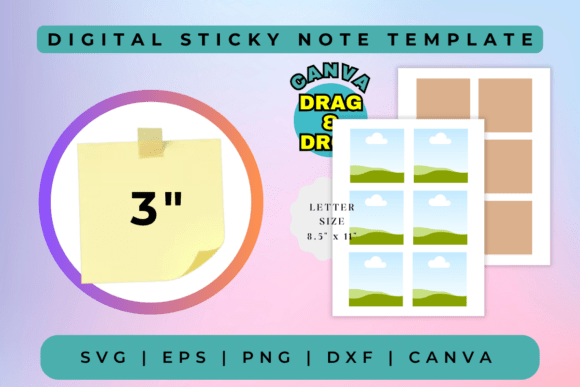 Digital Sticky Notes Template: Your All-in-One Design Toolkit