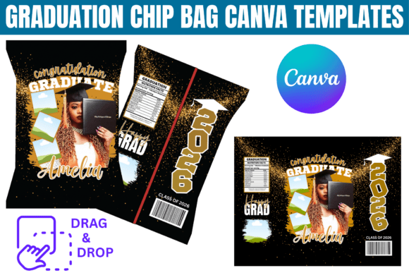 Effortless Graduation Party Favors: The Canva Chip Bag Template