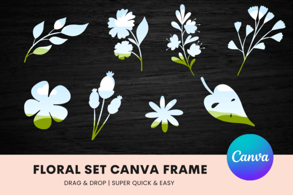 Elegant Botanicals: Elevate Designs with a Floral Canva Frame