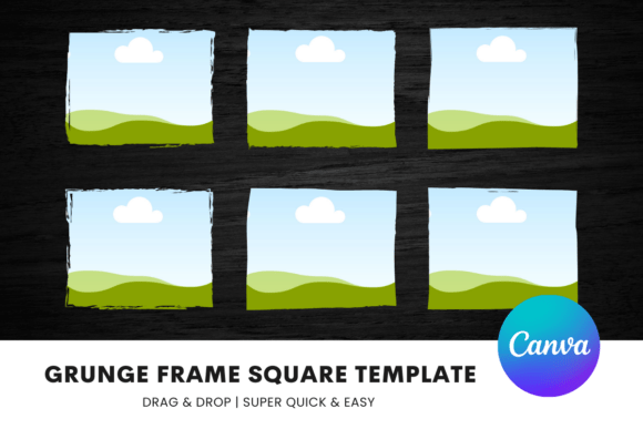 Grunge Frame Square Template: Your Edge in Digital Design