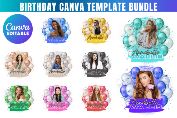 Master Custom Birthday Designs: Your Editable Template Bundle
