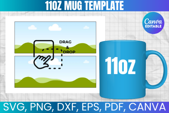 Master the Full Wrap: Designing with Your 11oz Mug Template