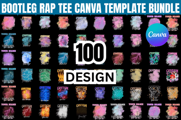 Mastering the 90s Aesthetic with Editable Canva Bootleg Rap Tee Bundle