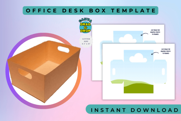 Office Desk Box Template: Your Canva Design Shortcut