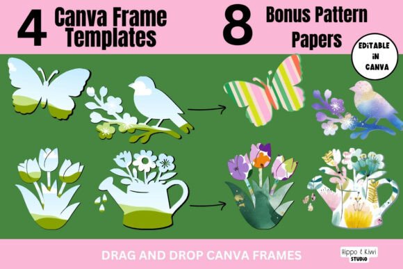 Spring Frames for Canva: Elevate Your Seasonal Designs