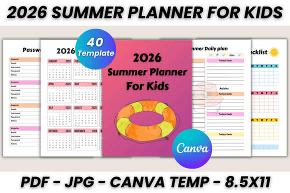 Streamline Your Family's Summer with the 2026 Planner for Kids Canva