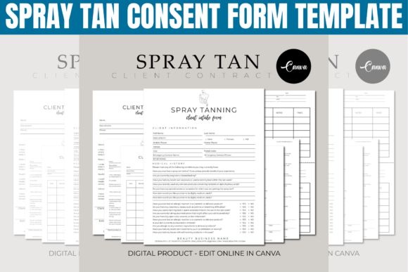 Streamline Your Glow: The Ultimate Spray Tan Forms Bundle