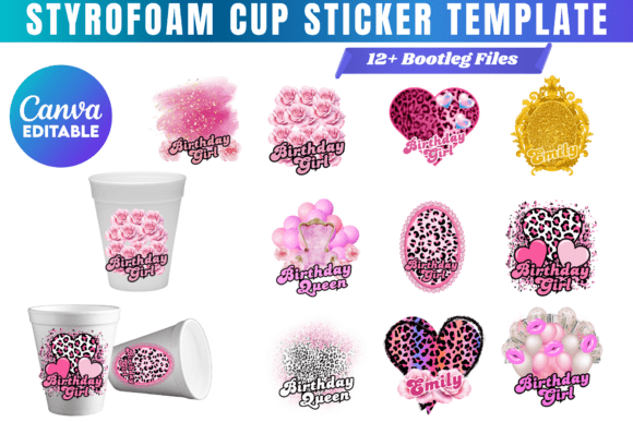 Styrofoam Cup Template Bundle: Your Event Styling Secret