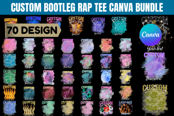 Unleash 90s Nostalgia: The Ultimate Custom Bootleg Rap Tee Canva Template Bundle