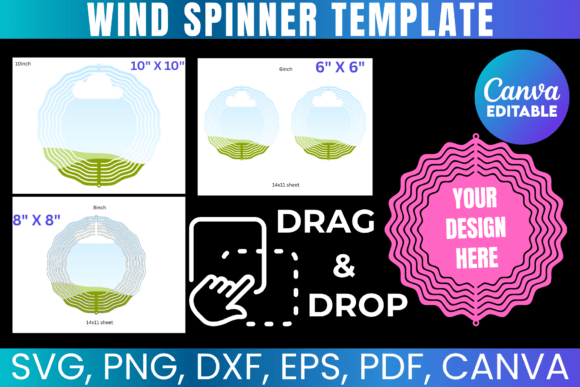 Unlock Creative Potential with the Wind Spinner Template Bundle