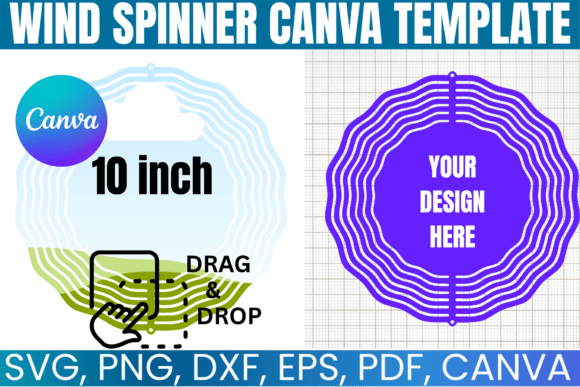 Wind Spinner Canva Editable Template: Craft Your Own Kinetic Art