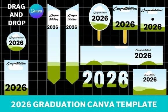 Your All-in-One 2026 Graduation Canva Template Bundle
